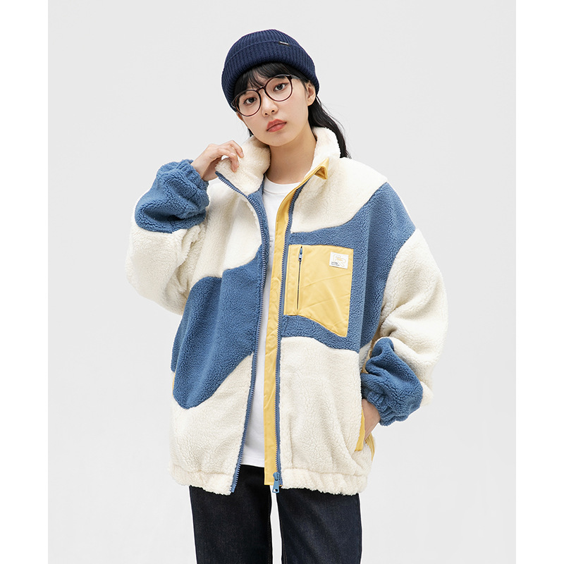 Men'S Accessories Coach - สินค้ามาใหม่สำหรับฤดูหนาว Lambswool หนาผู้หญิง Varsity Coach แจ็คเก็ต