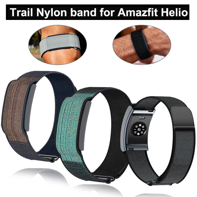 Men'S Accessories New Balance - สายนาฬิกา Amazfit Helio แบบสปอร์ต สายรัดข้อมือแบบปรับได้ สายไนลอนสำหรับกิจกรรมกลางแจ้ง