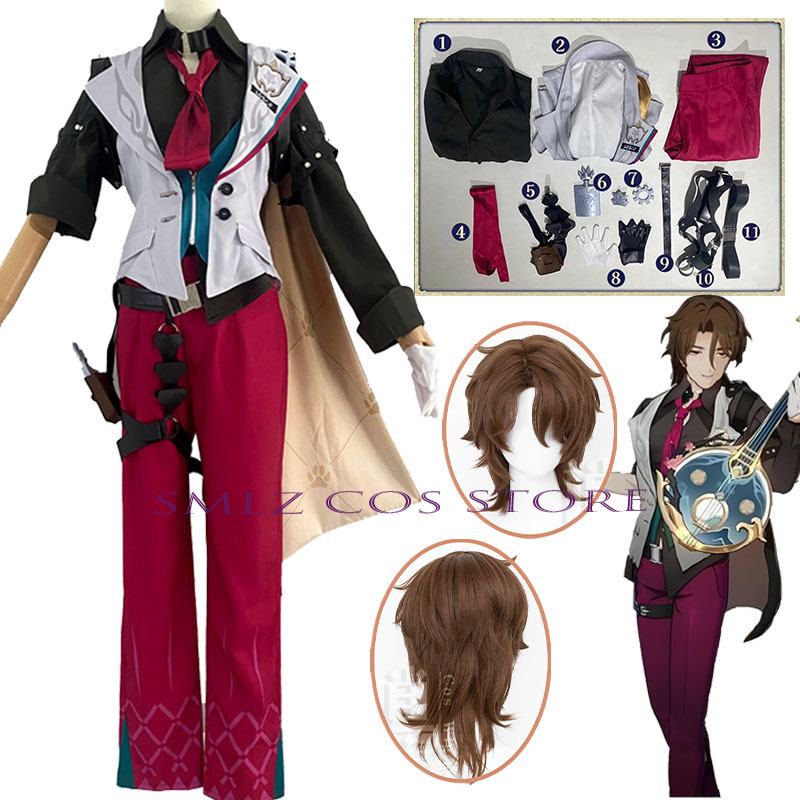 Men'S Accessories With Suits - Gallagher คอสเพลย์ Honkai Star Rail เครื่องแต่งกาย