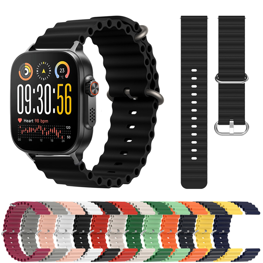 Men'S Accessories New Balance - สายนาฬิกาข้อมือซิลิโคนแบบสปอร์ตสำหรับนาฬิกาอัจฉริยะ Realme Watch 5/S2 รุ่น Ocean
