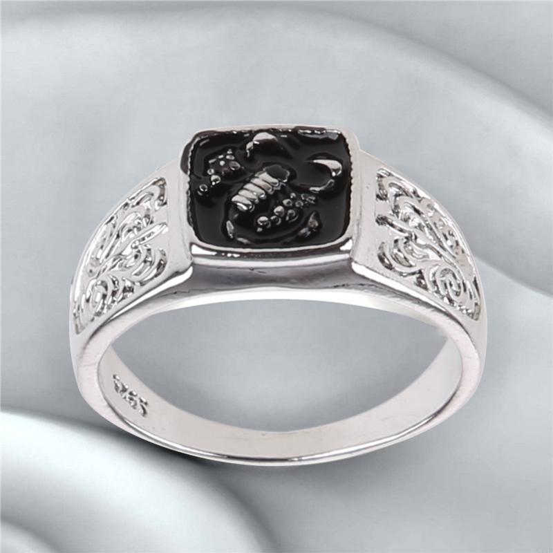 Men'S Accessories Cheap - Scor-pion สัตว์แกะสลักแหวนสแควร์ Gothic Punk ส่วนบุคคล Comfort