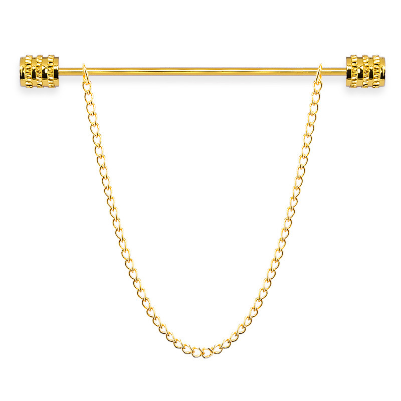 Men'S Accessories And Jewelry - เข็มกลัดเสื้อเชิ้ตผู้ชายแบบใหม่ สำหรับปกเสื้อตั้งได้ พร้อมคลิปหนีบ ตัวล็อคแบบพู่ห้อย เข็มกลัดผูกเนคไทสไตล์ฝรั่งเศส เครื่องประดับสุดหรู