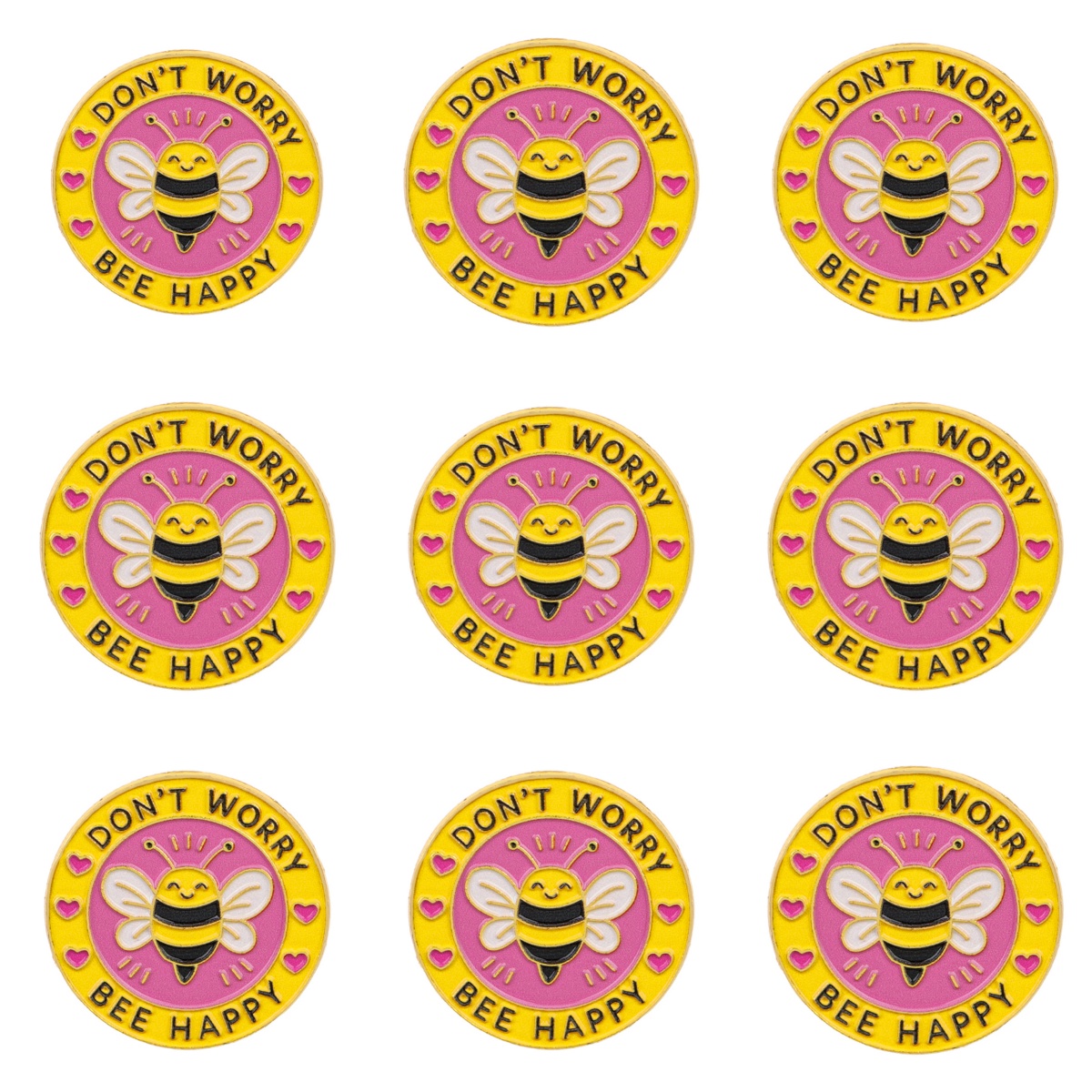 Lapel Pin Enamel - ชุดเข็มกลัดโลหะ 9 ชิ้น 
