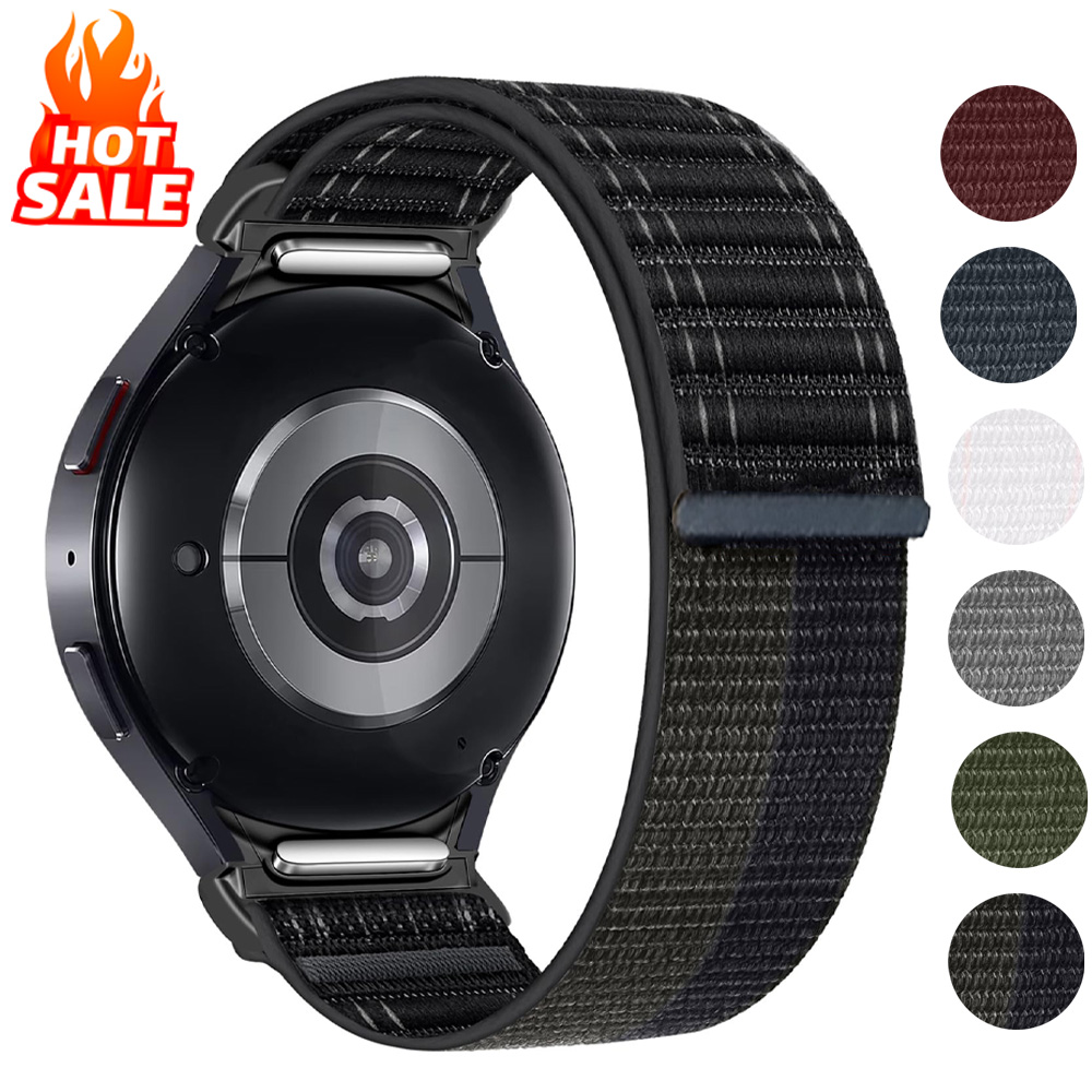 Men Accessories Website - ห่วงไนลอนสําหรับ Samsung Galaxy Watch 7 5