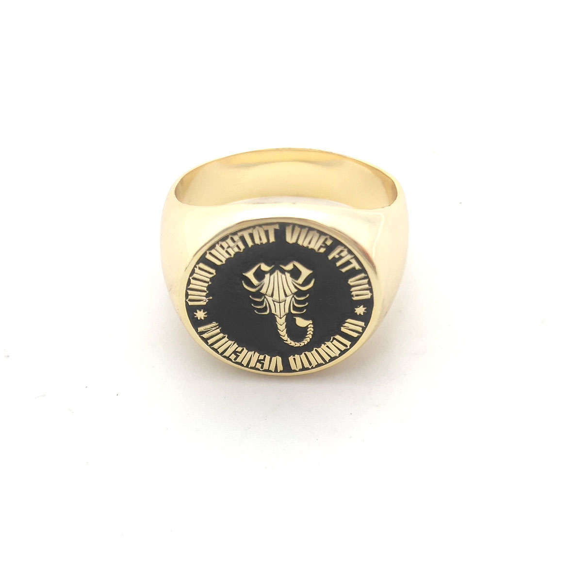 แกะสลักที่กําหนดเอง 17 มม.รอบแ - Signet Ring Men บทวิจารณ์และราคา