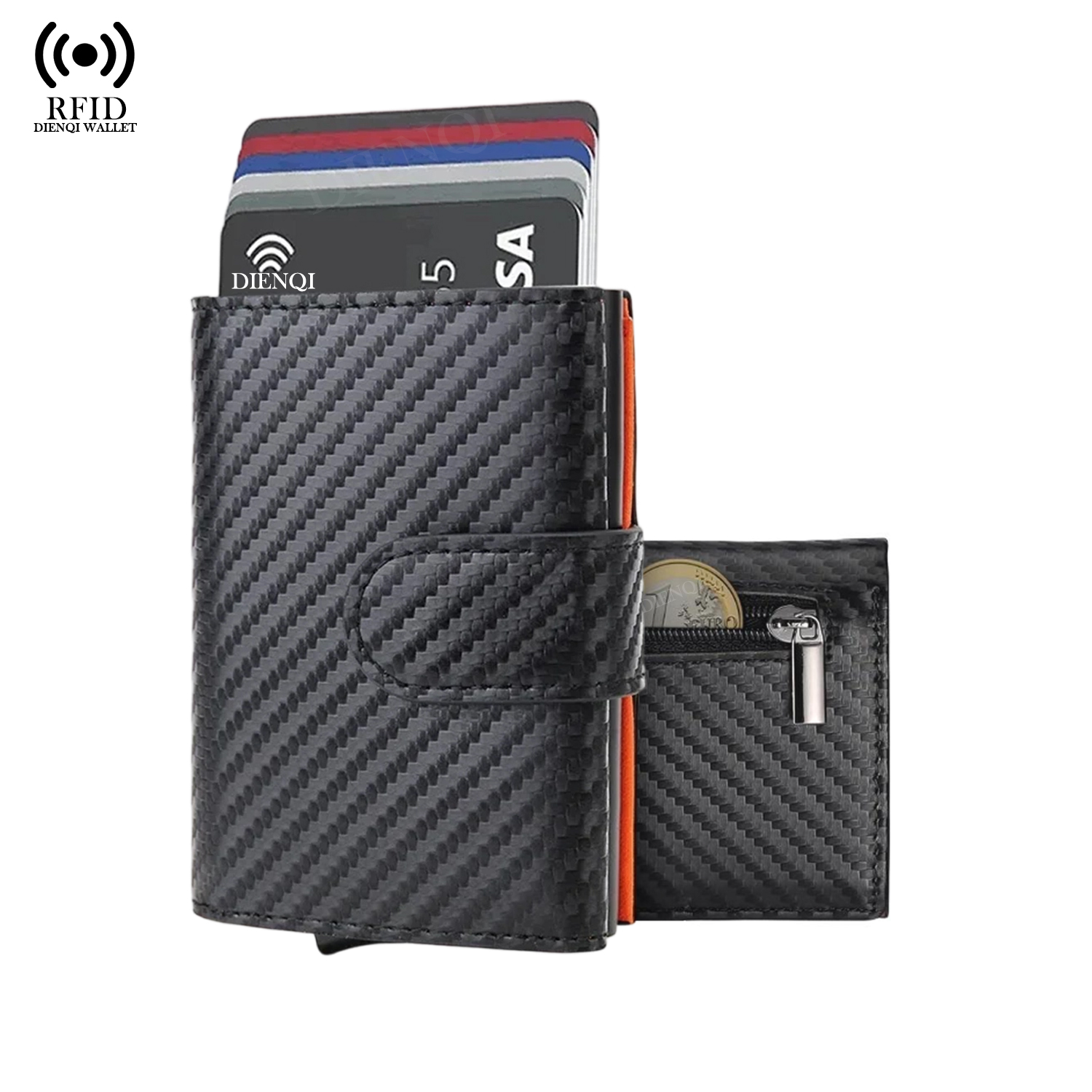 กระเป๋าใส่บัตรหนังไมโครไฟเบอร์ - Coin Holder Men บทวิจารณ์และราคา