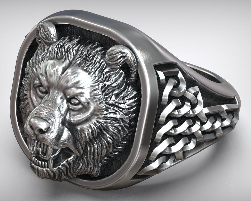 ตราประทับรูปหัวหมีไวกิ้ง นอร์ด - Signet Ring Men บทวิจารณ์และราคา