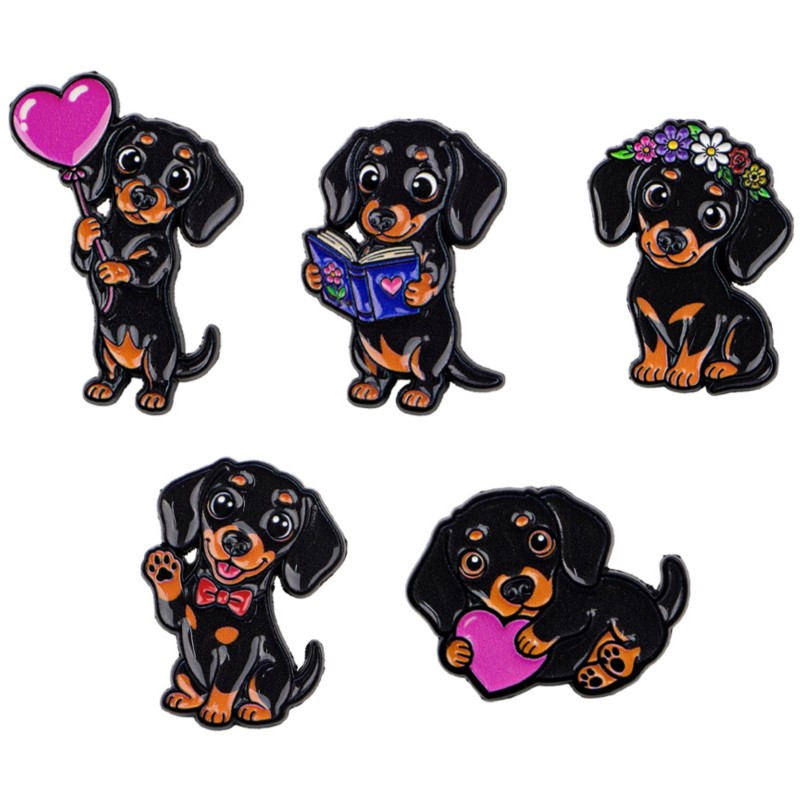 ชุดเข็มกลัดเคลือบลายดัชชุนด์น่ - Lapel Pin Enamel บทวิจารณ์และราคา