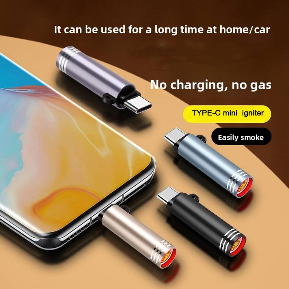 ไฟแช็คไฟฟ้าแบบมินิ Type C กดเพ - Lighter Windproof บทวิจารณ์และราคา