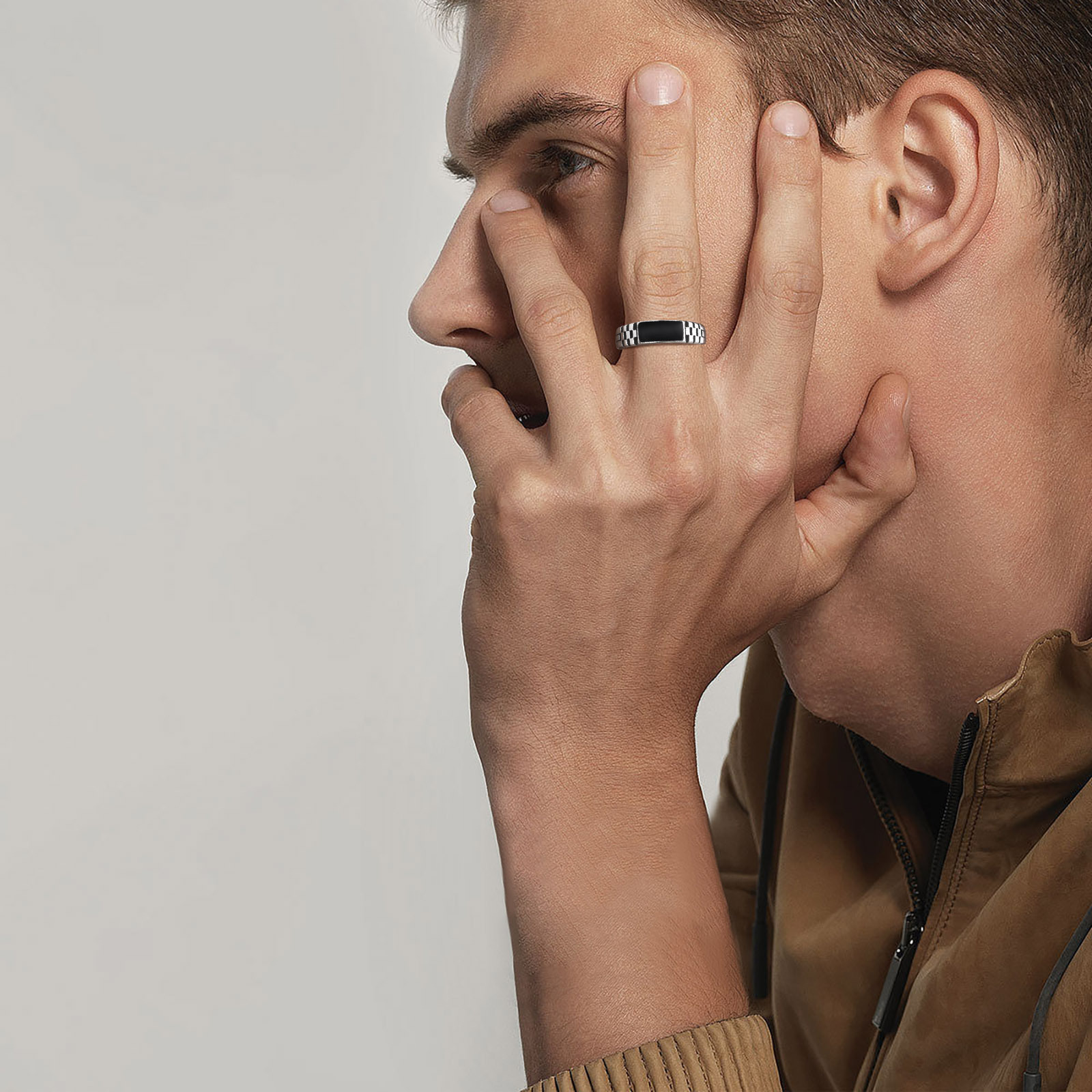 Vnox Mens Open Rings, Black En - Signet Ring Men บทวิจารณ์และราคา