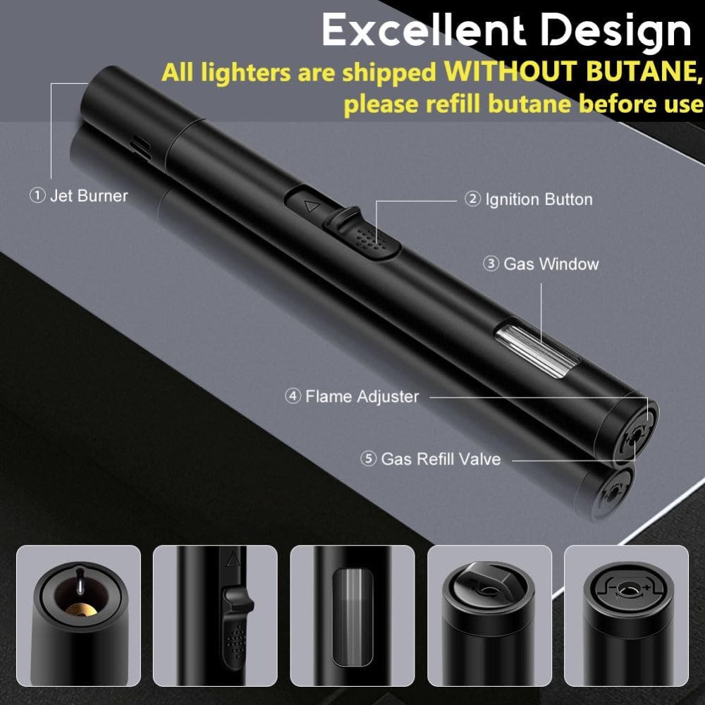 ไฟแช็คกันลมแบบเติมได้ 2 ชิ้น,  - Lighter Windproof บทวิจารณ์และราคา