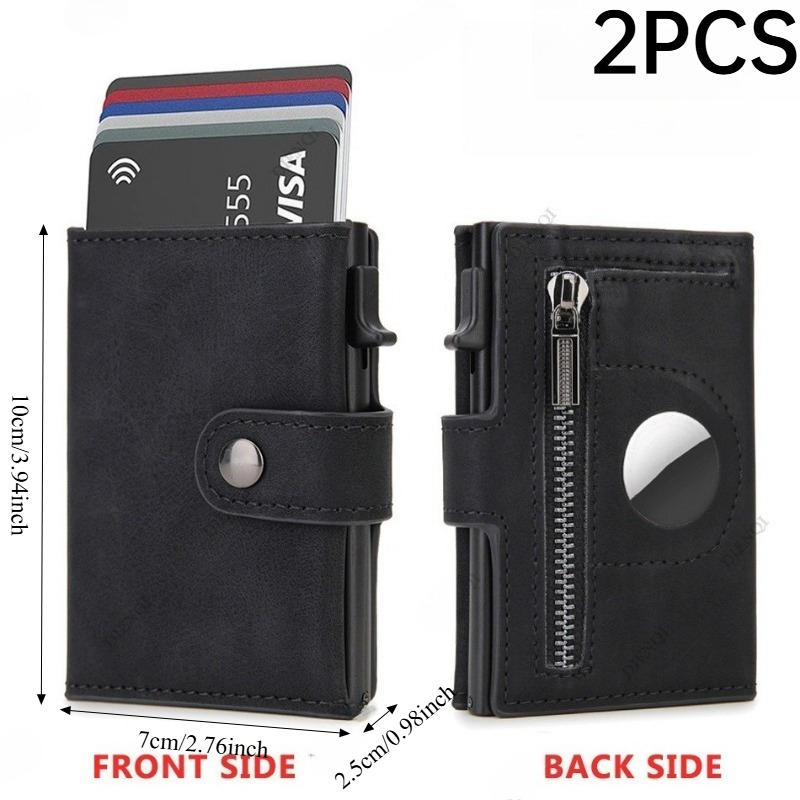 กระเป๋าสตางค์วินเทจ PU ป้องกัน - Coin Holder Men บทวิจารณ์และราคา