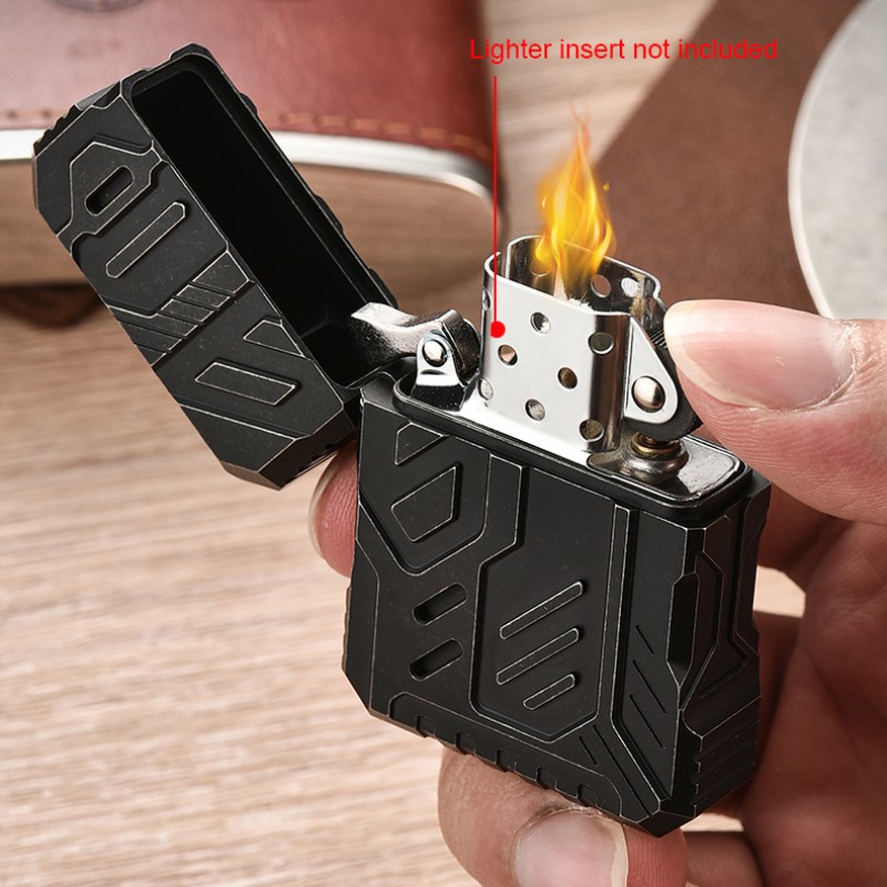เคสไฟแช็คโลหะผสมไทเทเนียม ของข - Lighter Windproof บทวิจารณ์และราคา