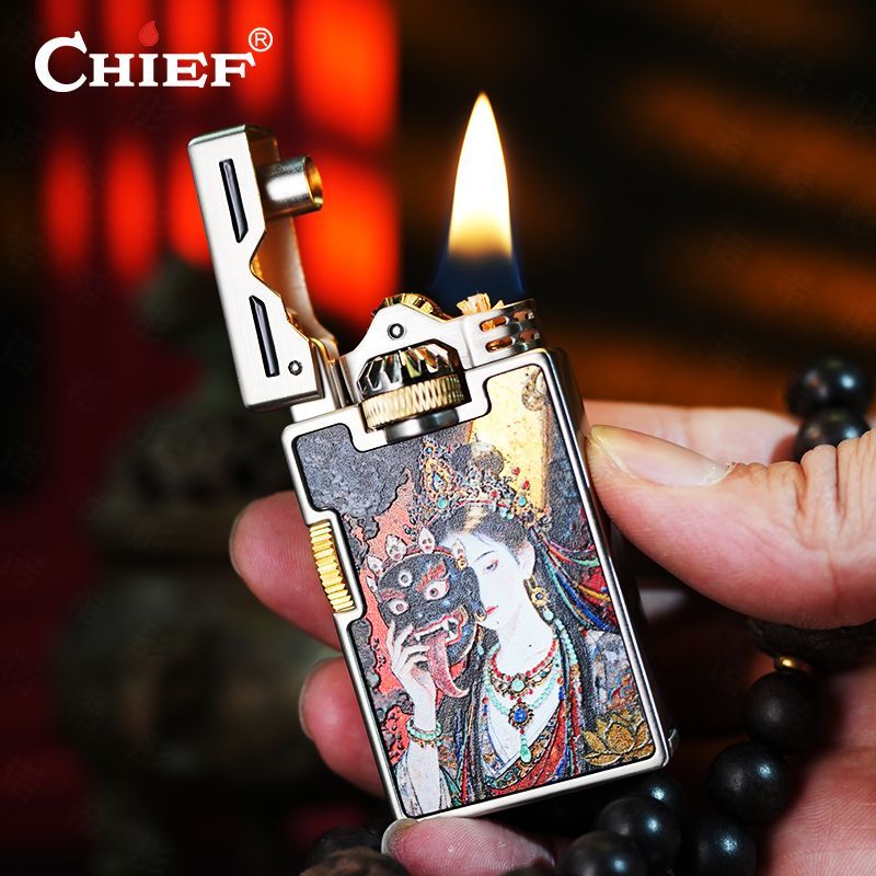ไฟแช็ค CHIEF Retro แบบกันลม พร - Lighter Windproof บทวิจารณ์และราคา