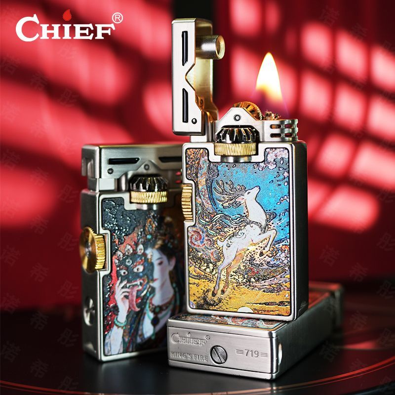 ไฟแช็ค CHIEF Retro แบบกันลม พร - Lighter Windproof บทวิจารณ์และราคา