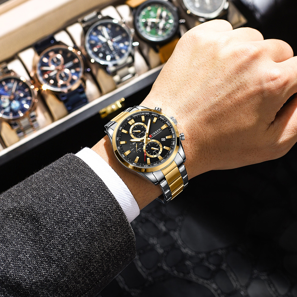 CURREN ลำลองควอตซ์โครโนสปอร์ตน - Men'S Accessories And Jewelry บทวิจารณ์และราคา