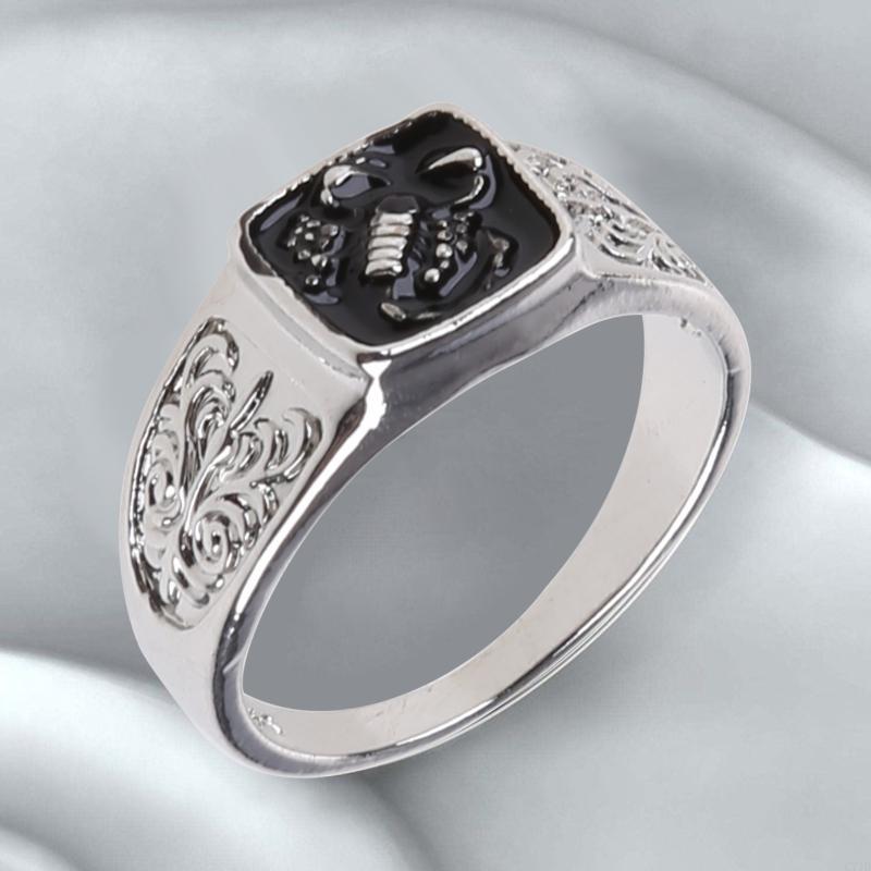 Scor-pion สัตว์แกะสลักแหวนสแคว - Men'S Accessories Cheap บทวิจารณ์และราคา