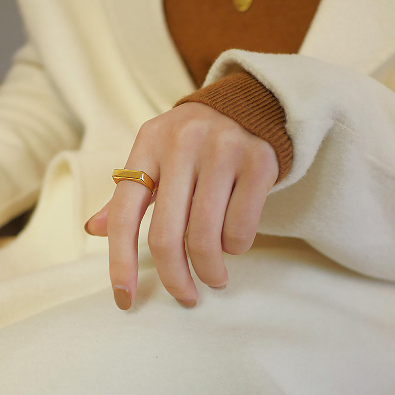 แหวนสแตนเลส 365 สไตล์พังก์ร็อก - Signet Ring Men บทวิจารณ์และราคา