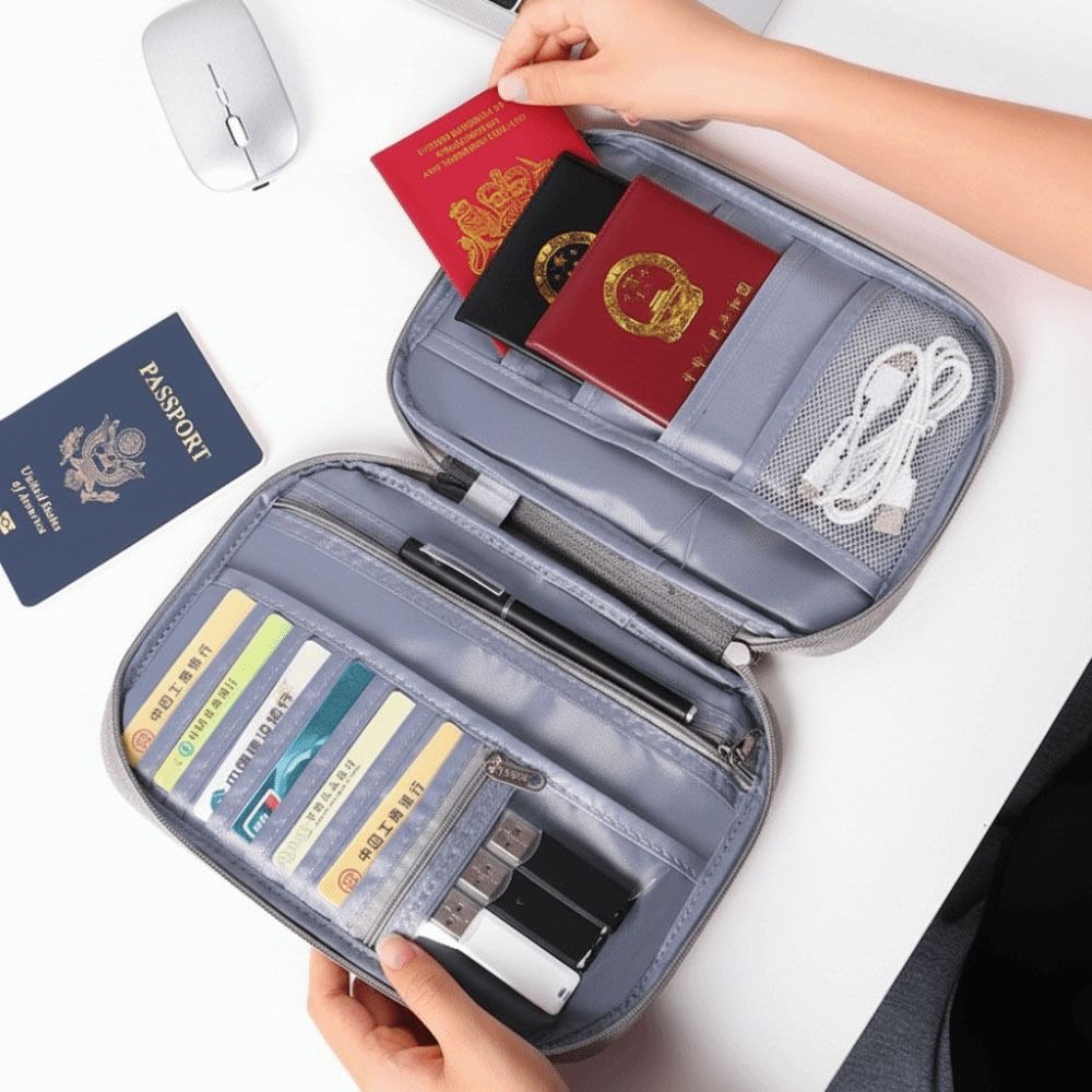 กระเป๋าใส่หนังสือเดินทางสีทึบส - Men'S Accessories Travel Bag บทวิจารณ์และราคา