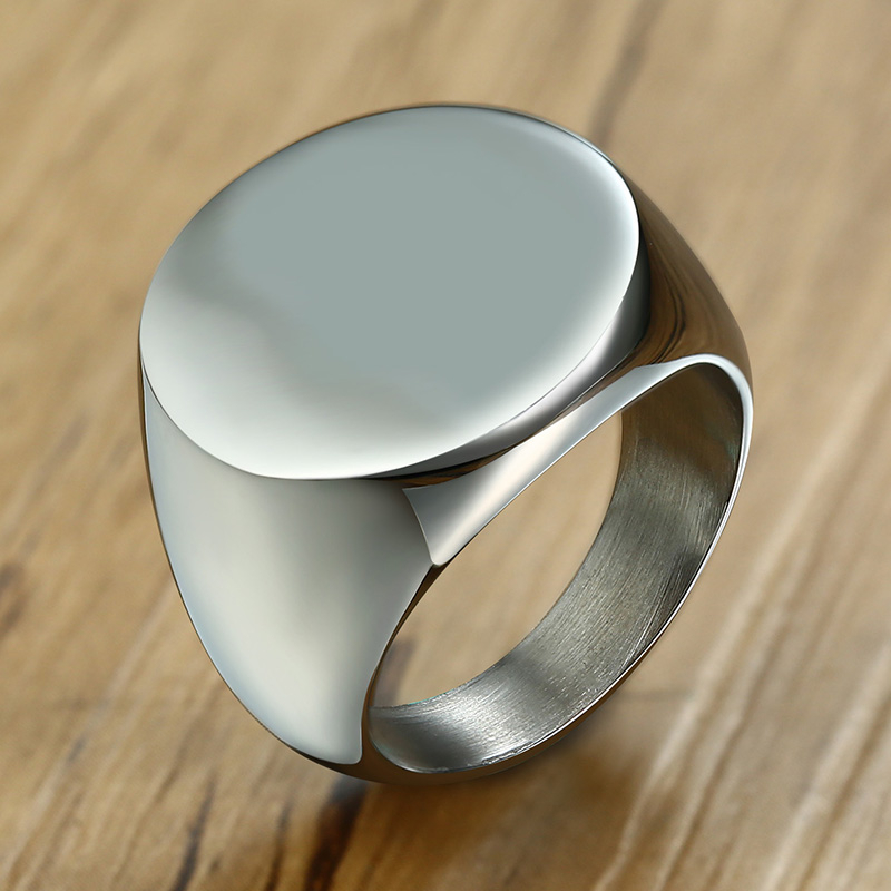 Vnox รูปแบบตัวอักษรเริ่มต้นแสต - Signet Ring Men บทวิจารณ์และราคา